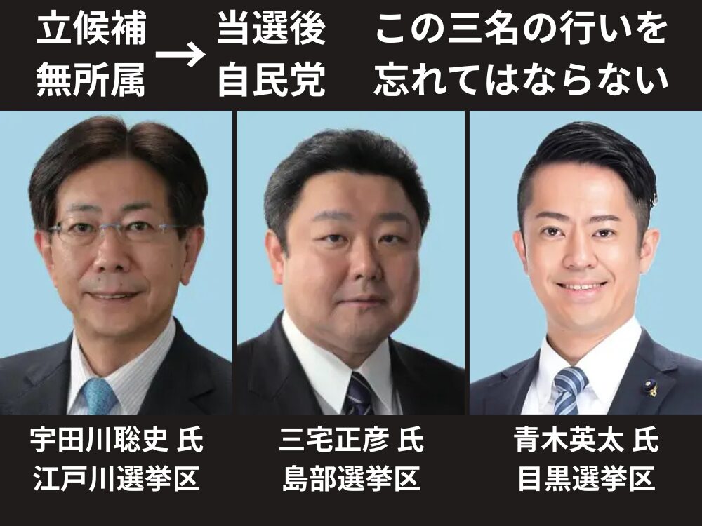 ステルス無所属議員の画像です